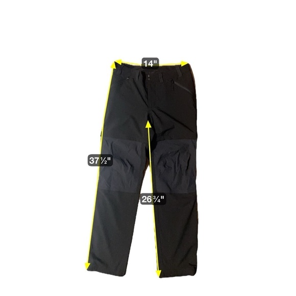 Aritzia Golden Traverse Convertible Cordura Hiking Pants Black Size 6 Camping - Picture 4 of 16